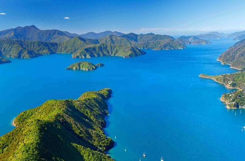 Queen Charlotte walking track views from ridge